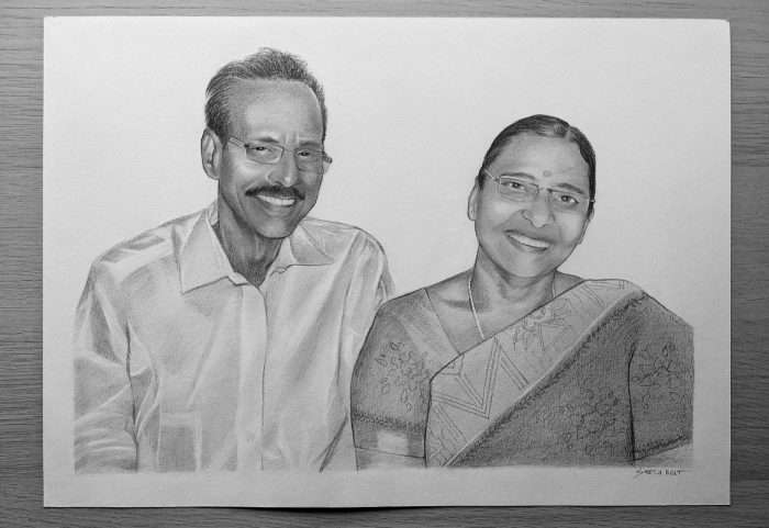 Couple Portrait Drawing - Image 2