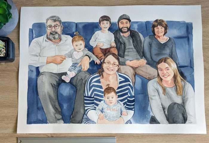 Family Portrait Painting