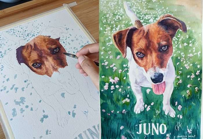 Pet Portrait Painting